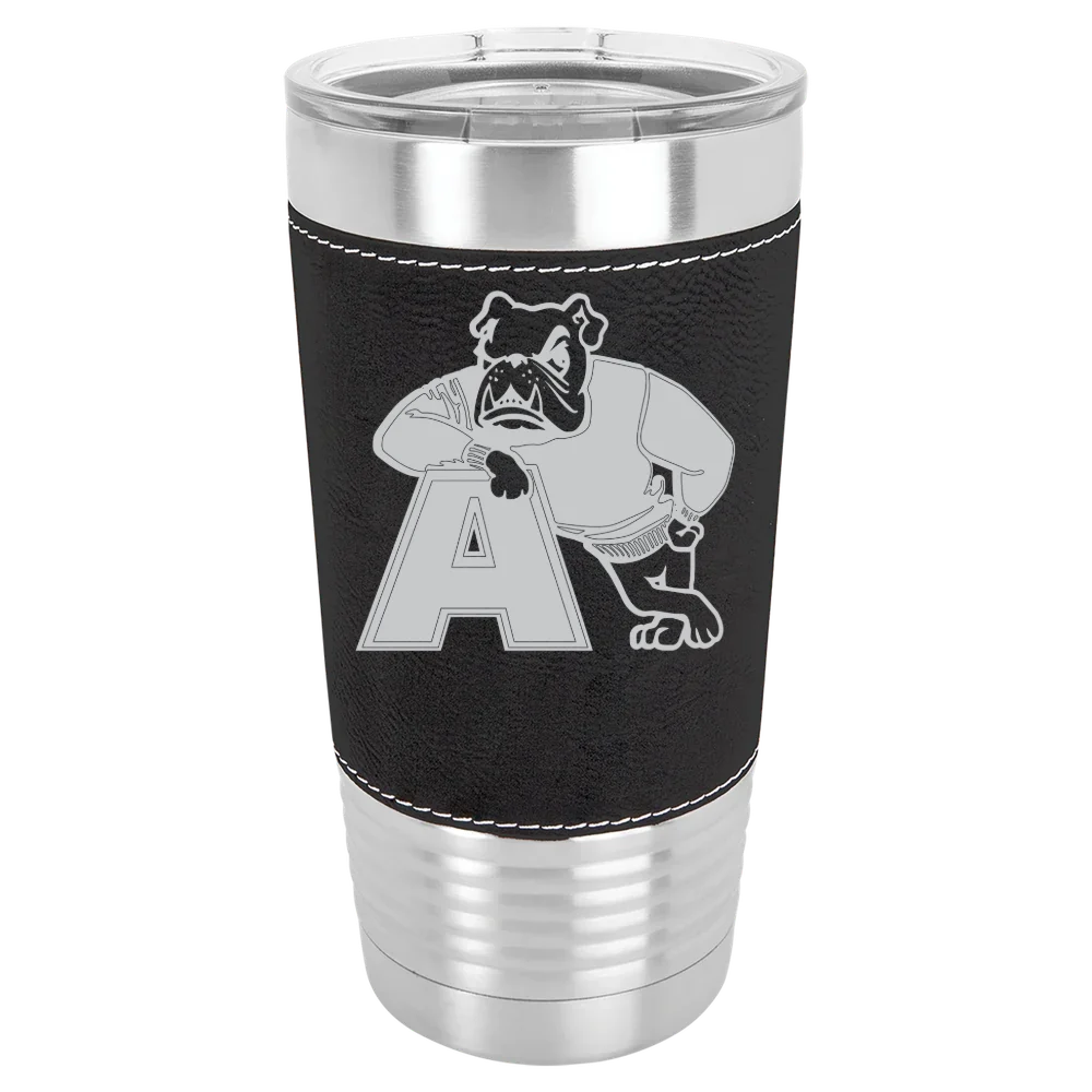 Adrian College Polar Camel 20 oz. Leatherette Grip Tumbler with Standard Lid