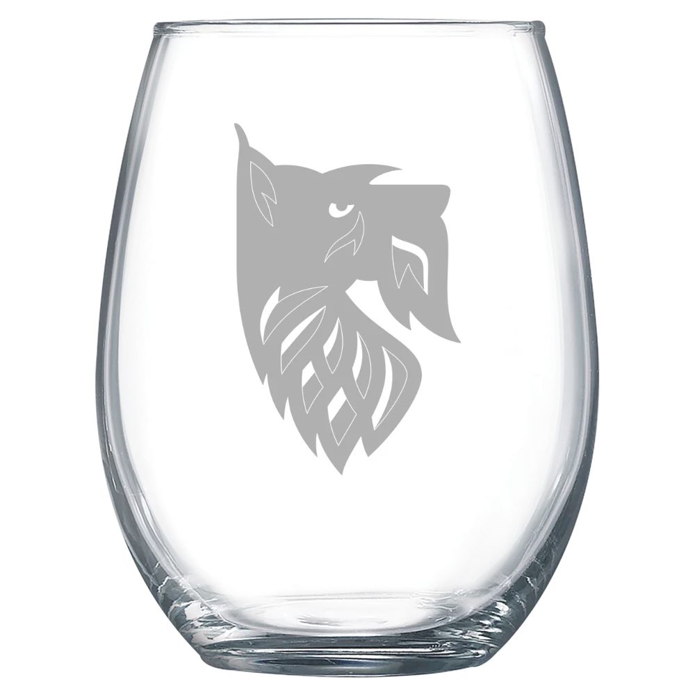 Agnes Scott College Polar Camel 15 oz. Stemless Wine Glass