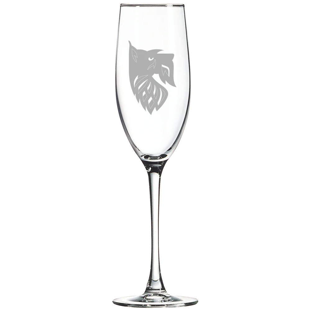 Agnes Scott College Polar Camel 8 oz. Champagne Flute