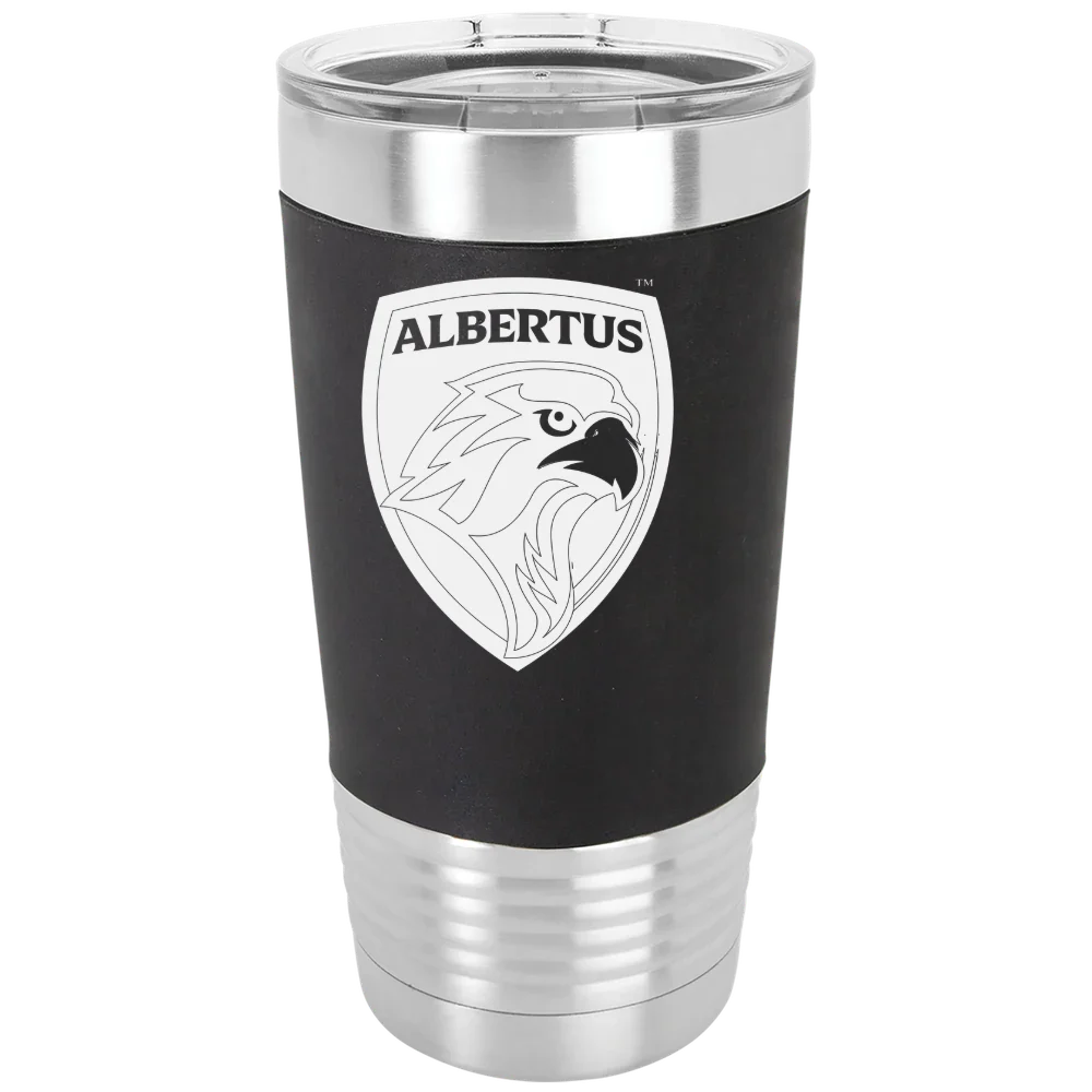 Albertus Magnus College Polar Camel 20 oz. Silicone Grip Tumbler with Standard Lid