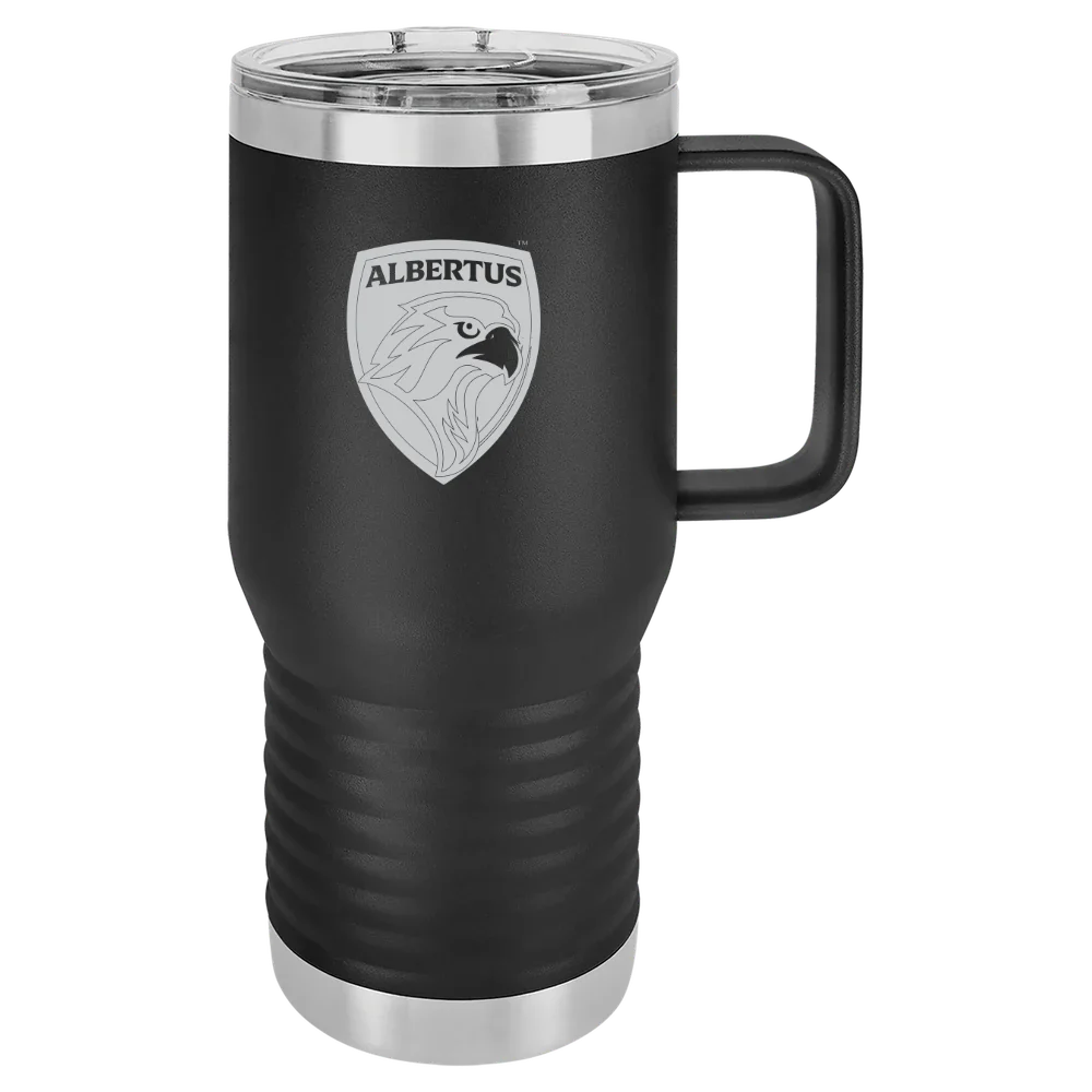 Albertus Magnus College Polar Camel 20 oz. Travel Mug with Slider Lid