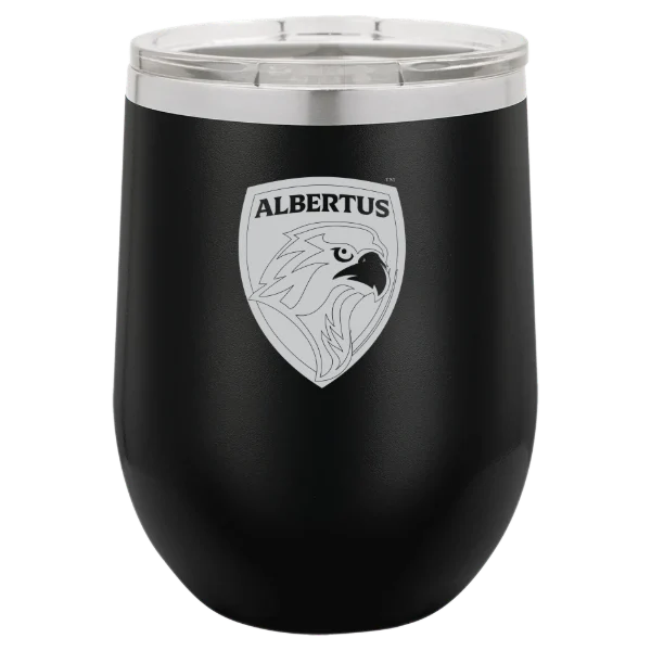 Albertus Magnus College Polar Camel 12 oz. Stemless Wine Tumbler