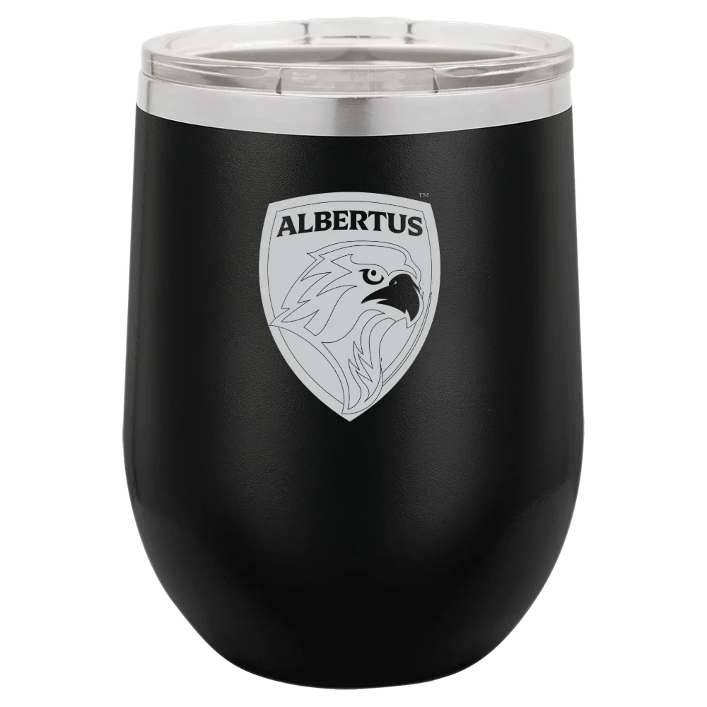 Albertus Magnus College Polar Camel 12 oz. Stemless Wine Tumbler