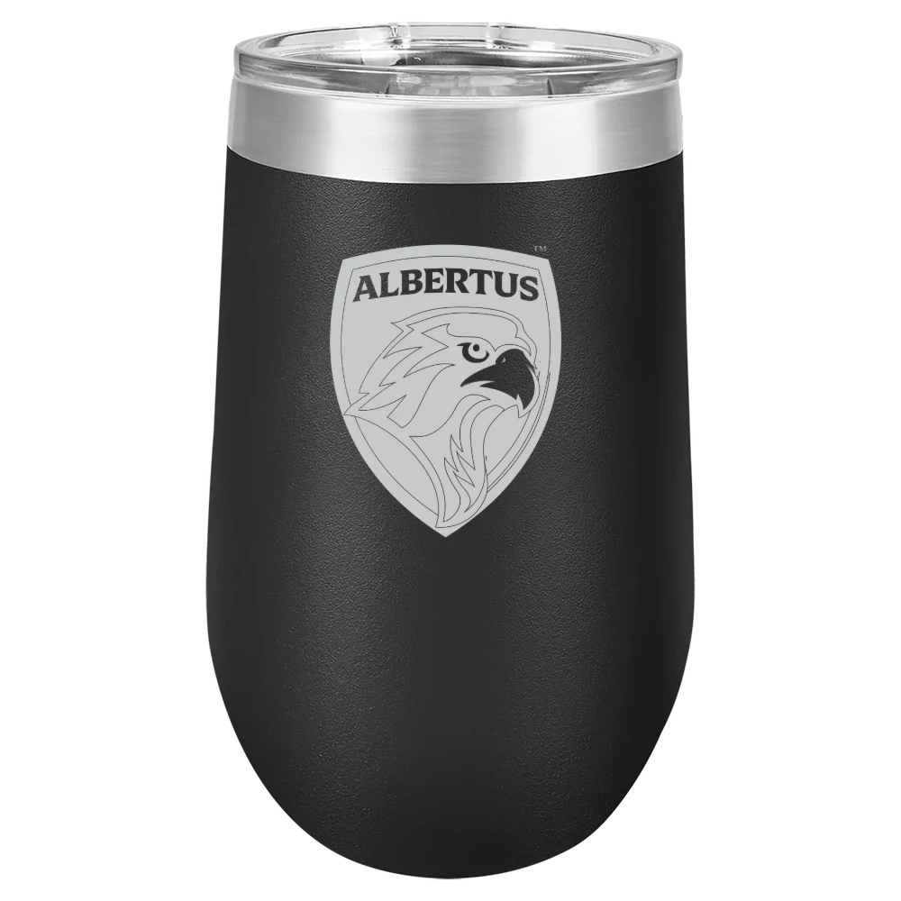 Albertus Magnus College Polar Camel 16 oz. Stemless Wine Tumbler