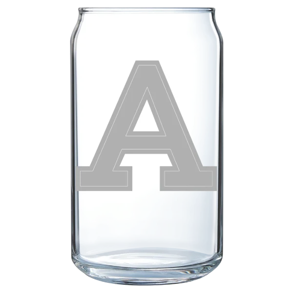 Albion College Polar Camel 16 oz. Can Glass