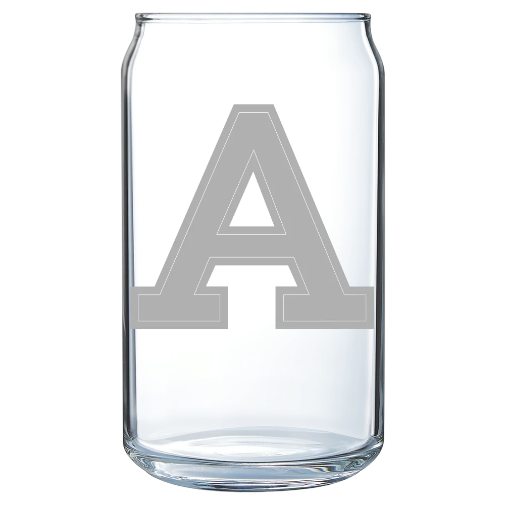 Albion College Polar Camel 16 oz. Can Glass