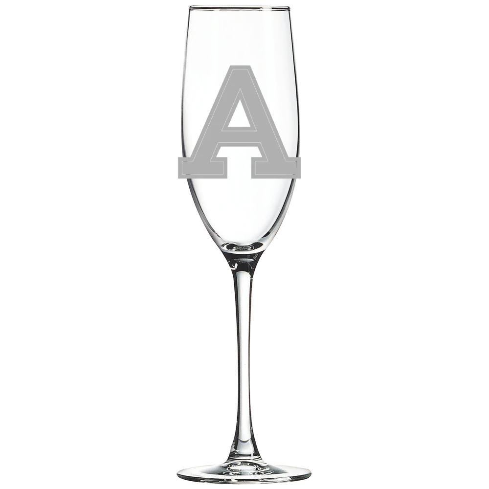 Albion College Polar Camel 8 oz. Champagne Flute