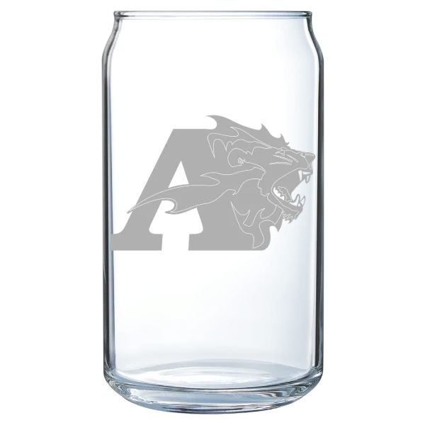 Albright College Polar Camel 16 oz. Can Glass