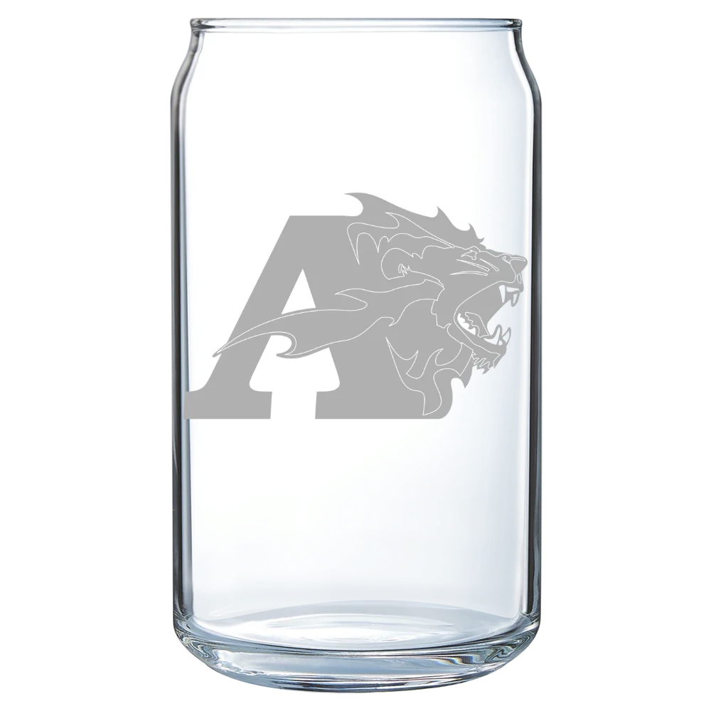 Albright College Polar Camel 16 oz. Can Glass