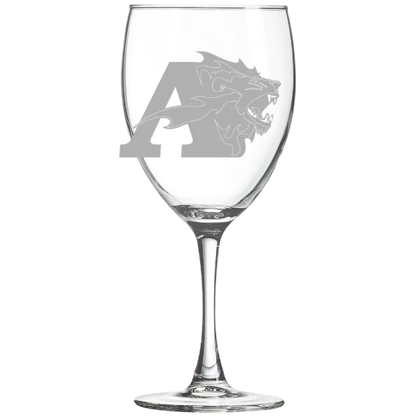 Albright College Polar Camel 10 1/2 oz. Wine Glass