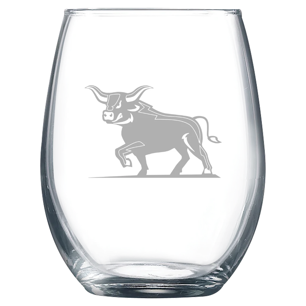Alfred State College Polar Camel 9 oz. Stemless Wine Glass