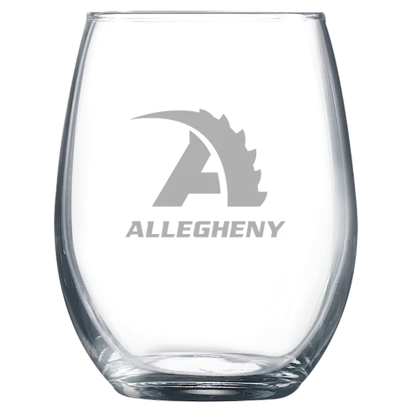Allegheny College Polar Camel 9 oz. Stemless Wine Glass
