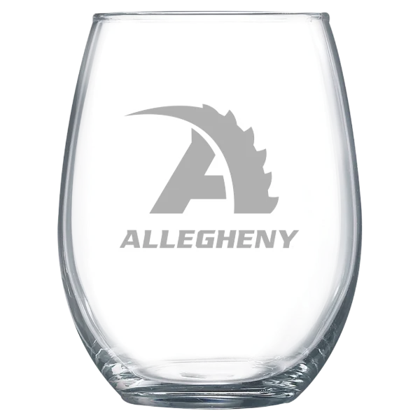 Allegheny College Polar Camel 15 oz. Stemless Wine Glass