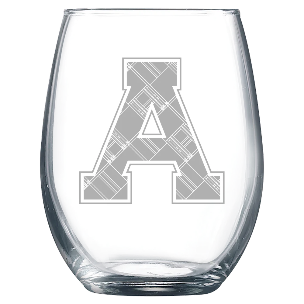 Alma College Polar Camel 9 oz. Stemless Wine Glass