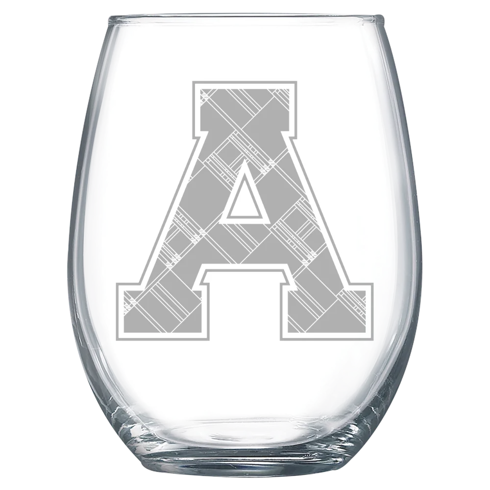 Alma College Polar Camel 15 oz. Stemless Wine Glass
