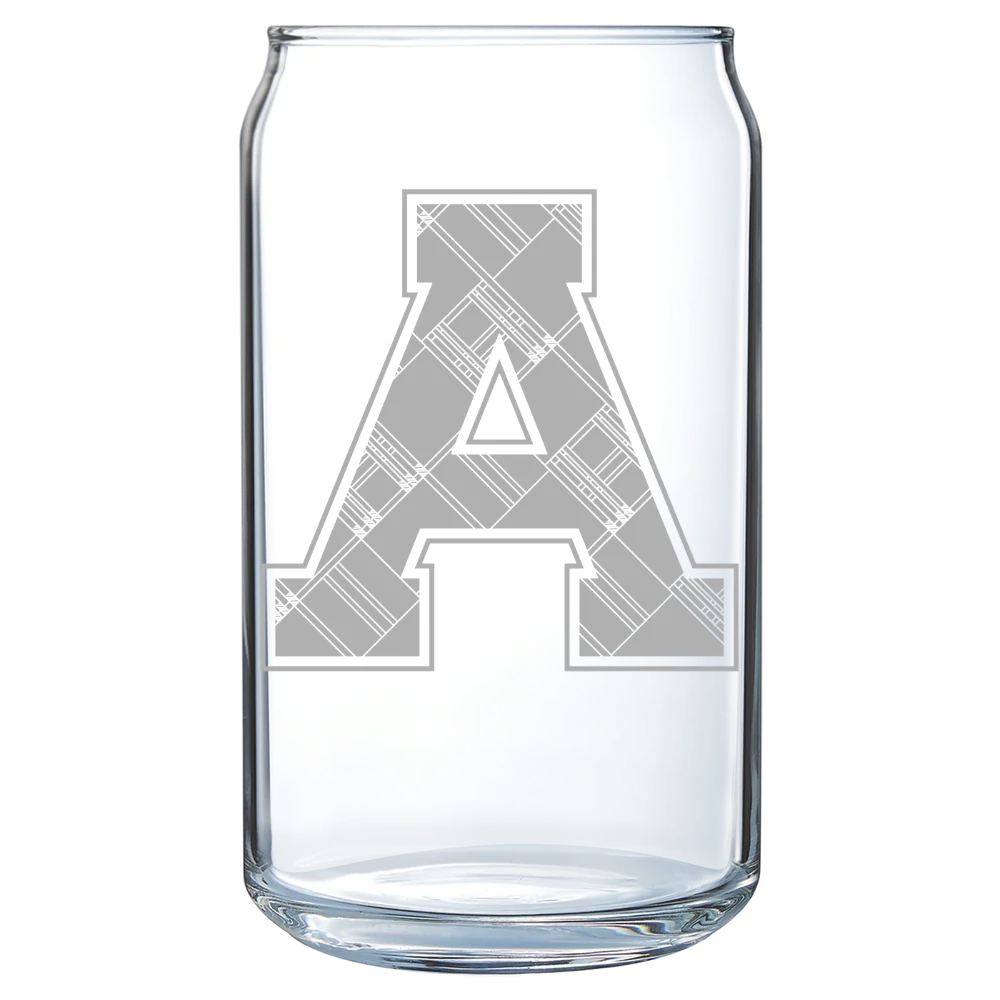 Alma College Polar Camel 16 oz. Can Glass