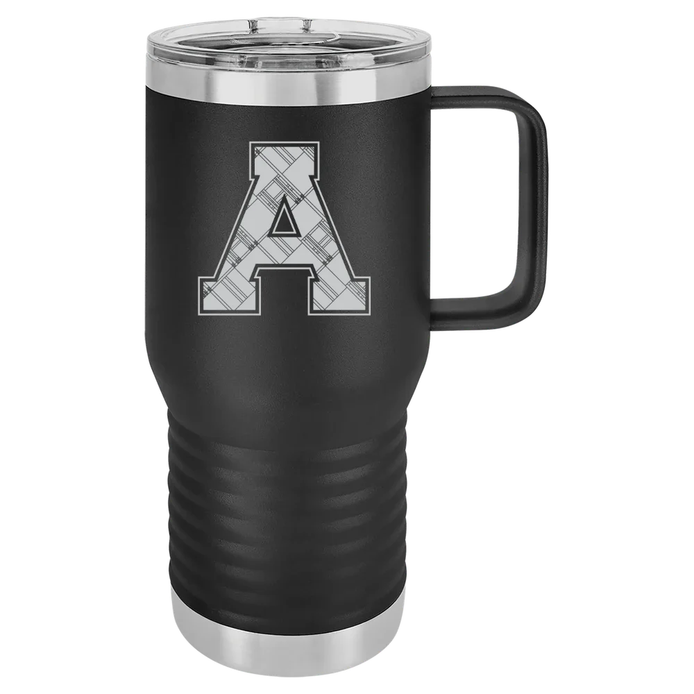 Alma College Polar Camel 20 oz. Travel Mug with Slider Lid