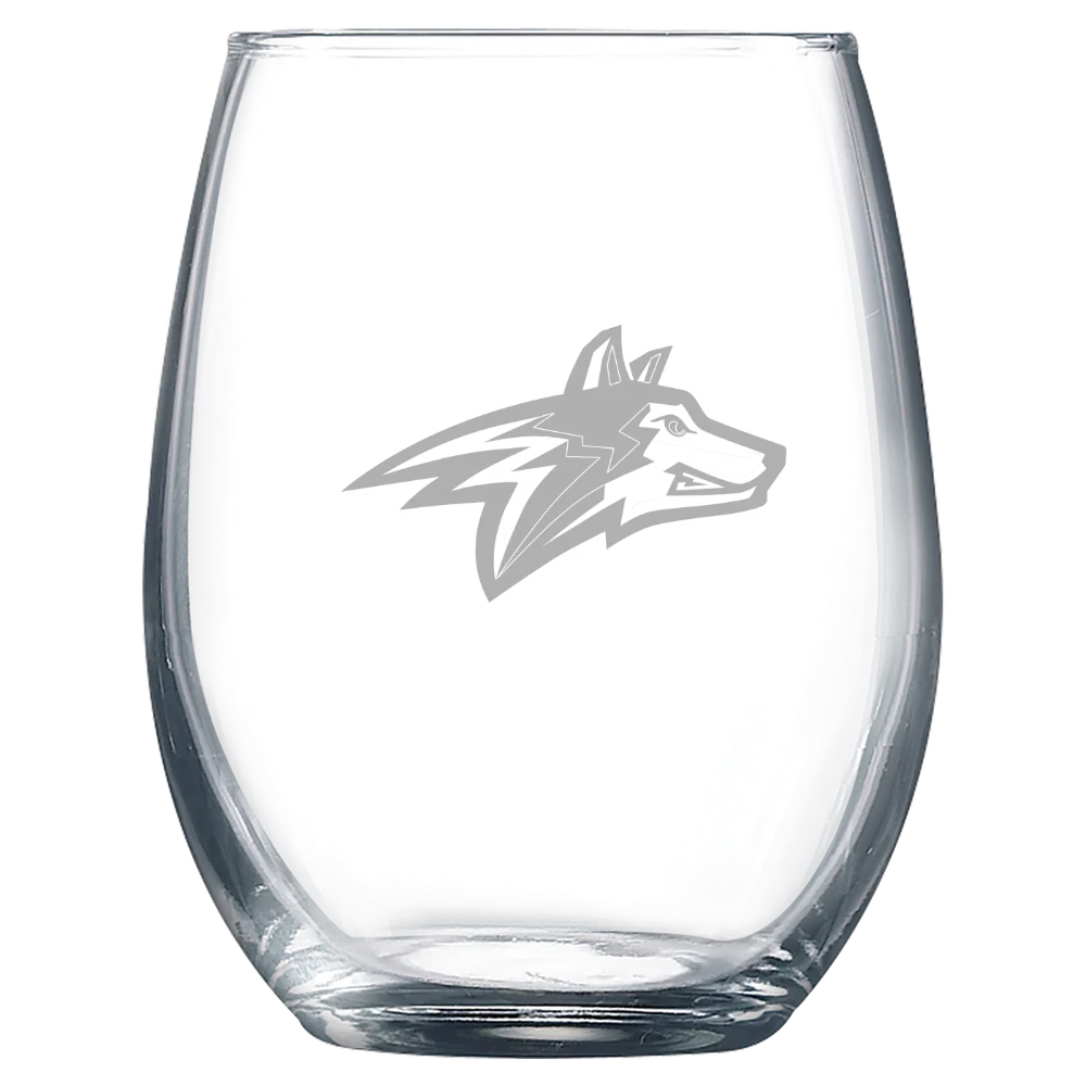 Alvernia University Polar Camel 9 oz. Stemless Wine Glass