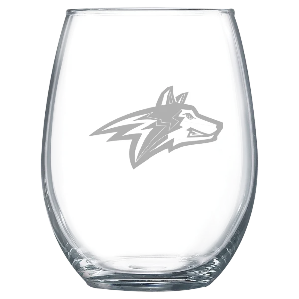 Alvernia University Polar Camel 15 oz. Stemless Wine Glass