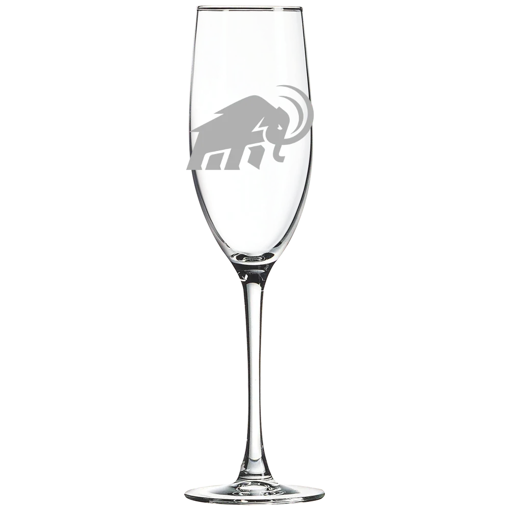 Amherst College Polar Camel 8 oz. Champagne Flute