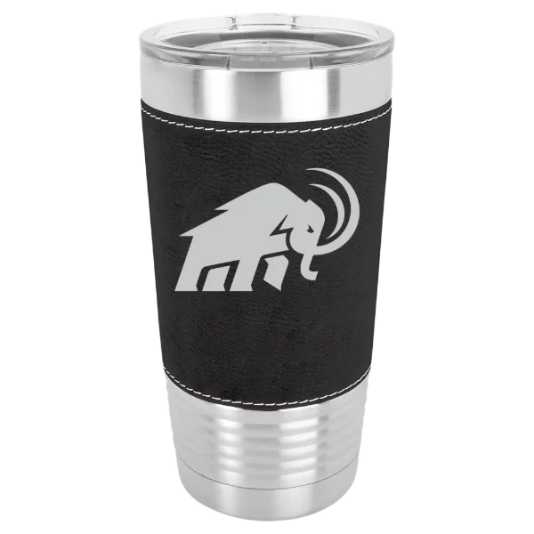 Amherst College Polar Camel 20 oz. Leatherette Grip Tumbler with Standard Lid