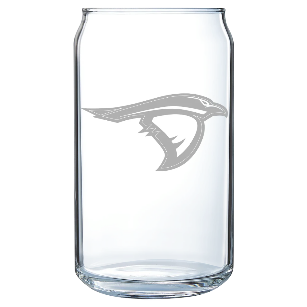 Anderson University (Indiana) Polar Camel 16 oz. Can Glass