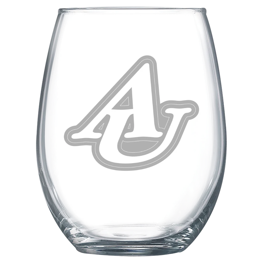Asbury University Polar Camel 15 oz. Stemless Wine Glass