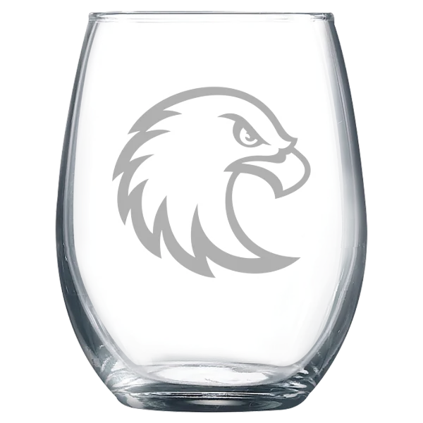 Augsburg University Polar Camel 9 oz. Stemless Wine Glass