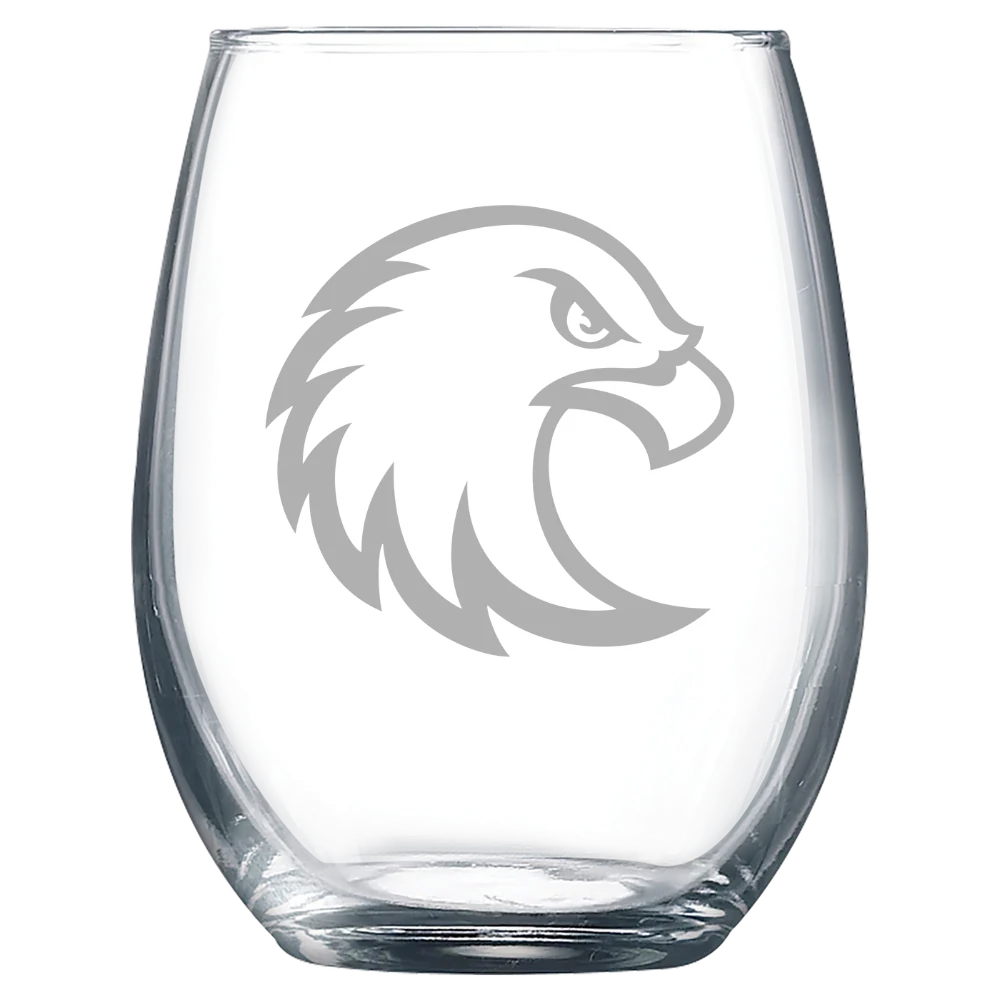 Augsburg University Polar Camel 9 oz. Stemless Wine Glass