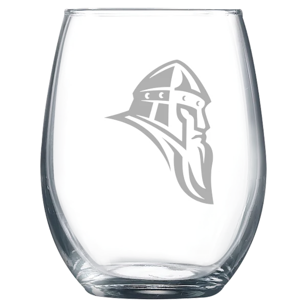 Augustana College (Illinois) Polar Camel 9 oz. Stemless Wine Glass