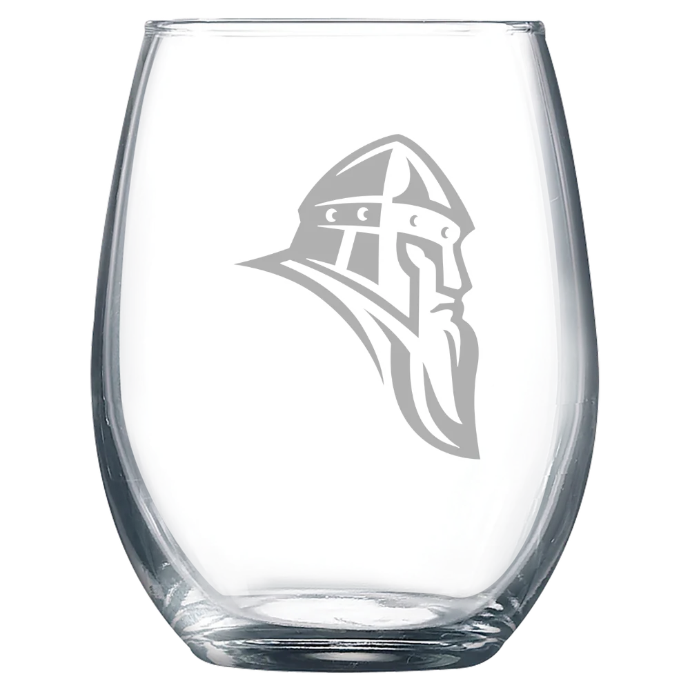 Augustana College (Illinois) Polar Camel 9 oz. Stemless Wine Glass