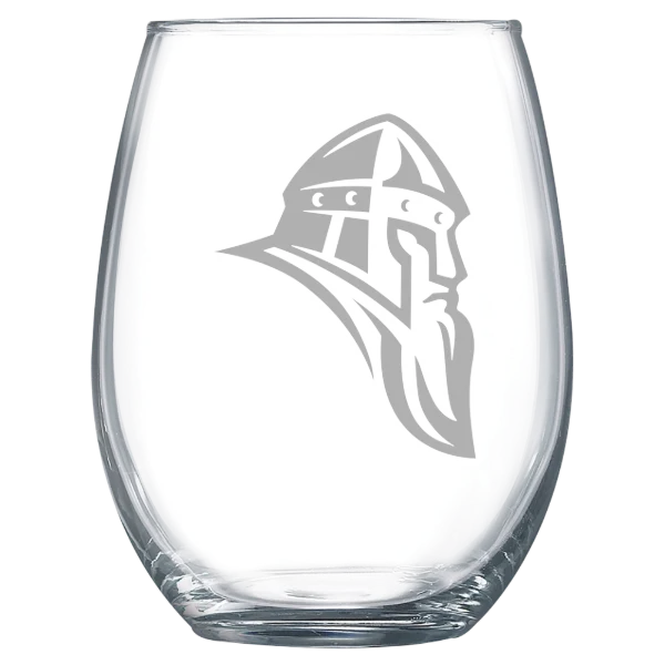 Augustana College (Illinois) Polar Camel 15 oz. Stemless Wine Glass
