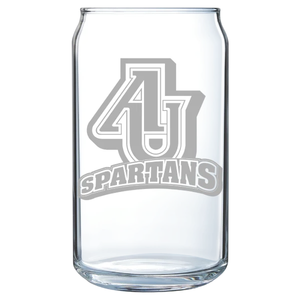 Aurora University Polar Camel 16 oz. Can Glass