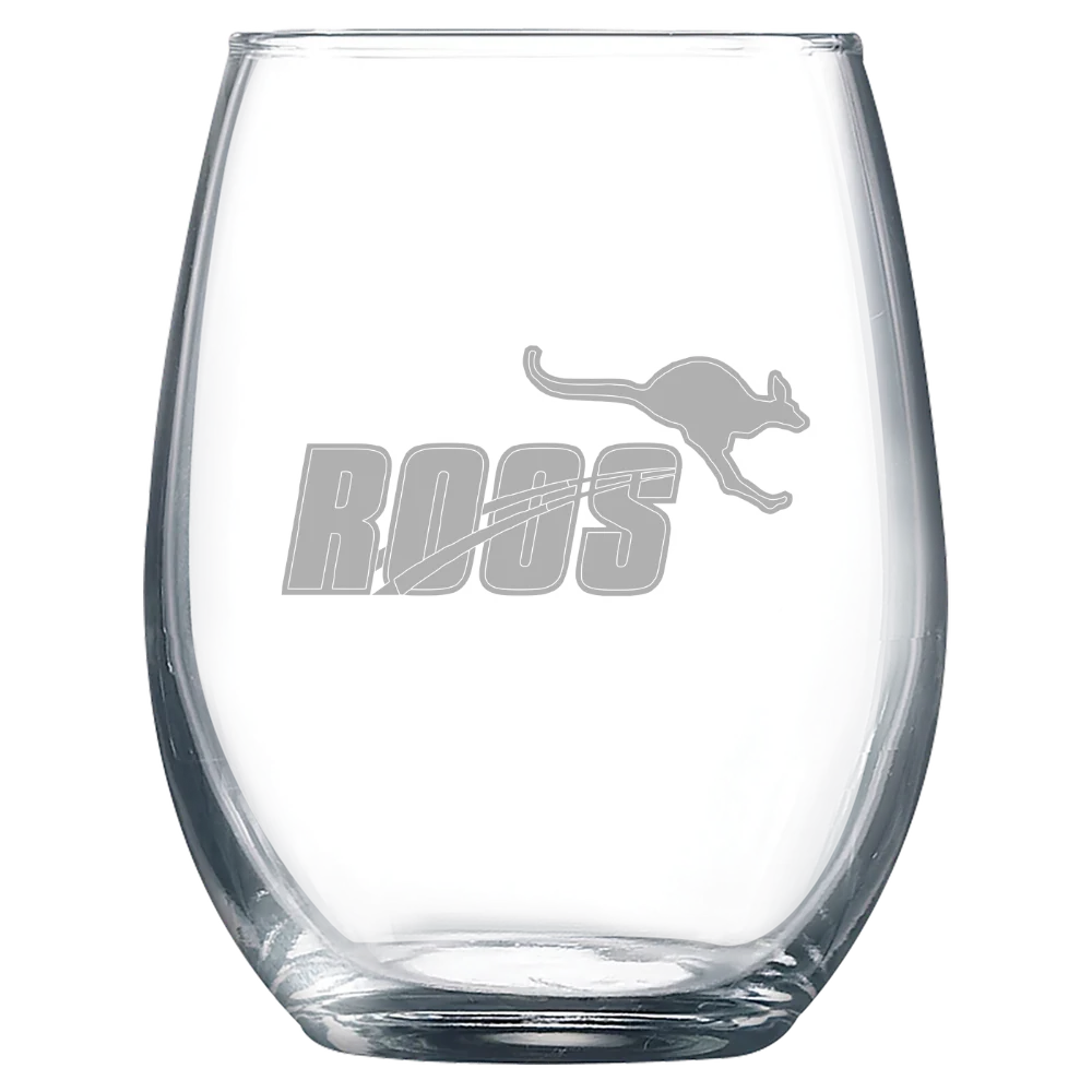 Austin College Polar Camel 9 oz. Stemless Wine Glass