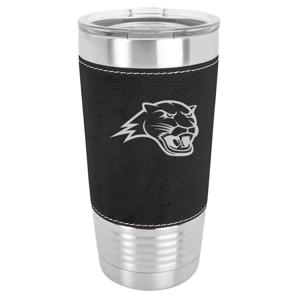 Averett University Polar Camel 20 oz. Leatherette Grip Tumbler with Standard Lid