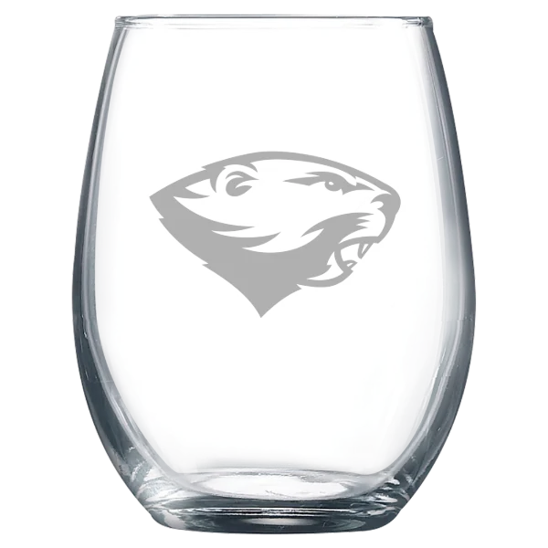 Babson College Polar Camel 9 oz. Stemless Wine Glass
