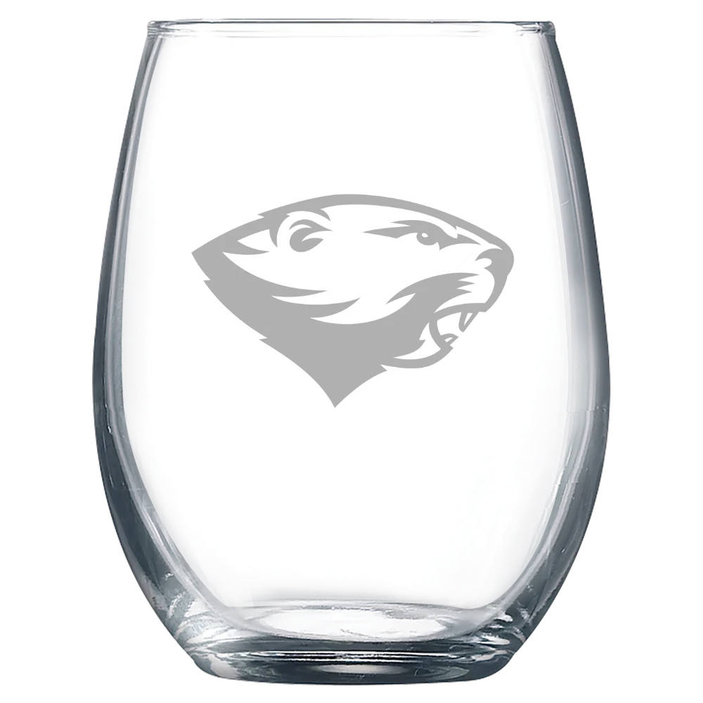 Babson College Polar Camel 9 oz. Stemless Wine Glass