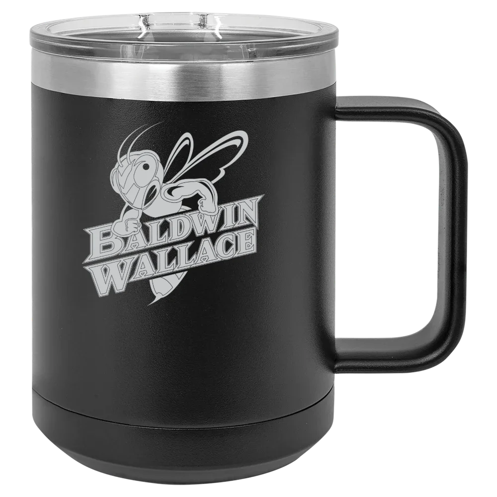Baldwin Wallace University Polar Camel 15 oz. Mug with Slider Lid