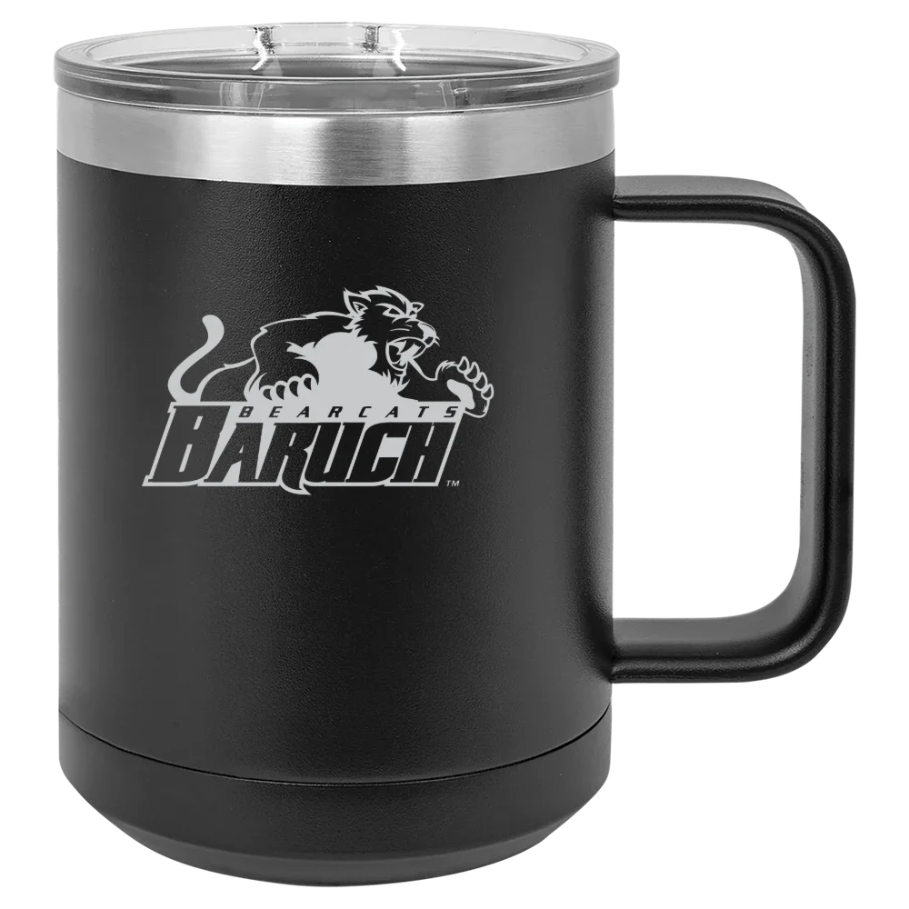 Baruch College Polar Camel 15 oz. Mug with Slider Lid