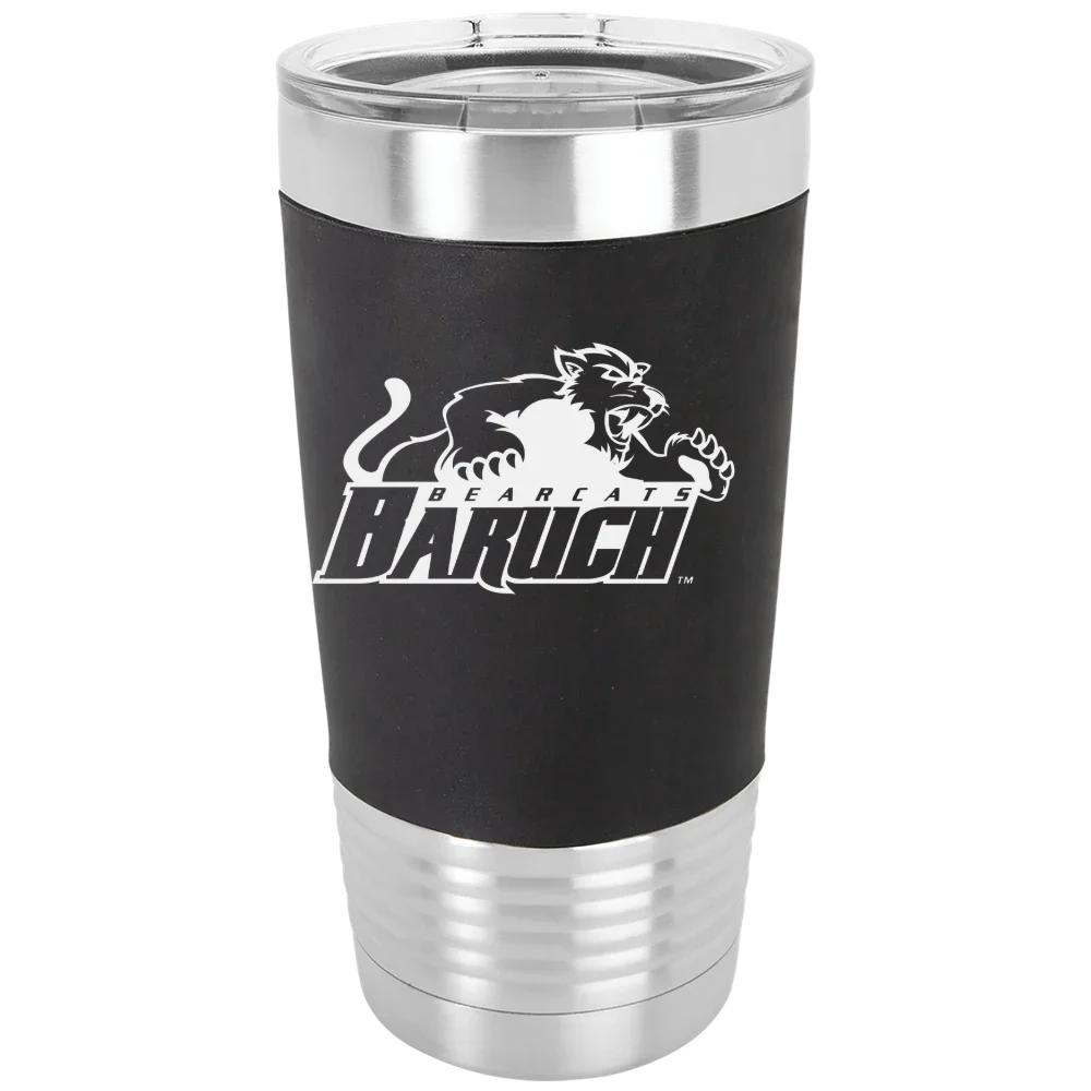 Baruch College Polar Camel 20 oz. Silicone Grip Tumbler with Standard Lid