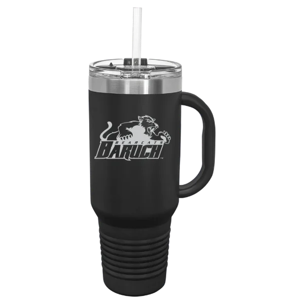 Baruch College Polar Camel 40 oz. Travel Mug with Snap Lid & Straw