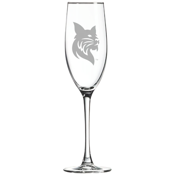 Bates College Polar Camel 8 oz. Champagne Flute