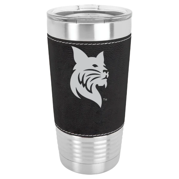 Bates College Polar Camel 20 oz. Leatherette Grip Tumbler with Standard Lid