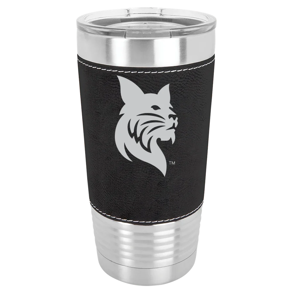 Bates College Polar Camel 20 oz. Leatherette Grip Tumbler with Standard Lid