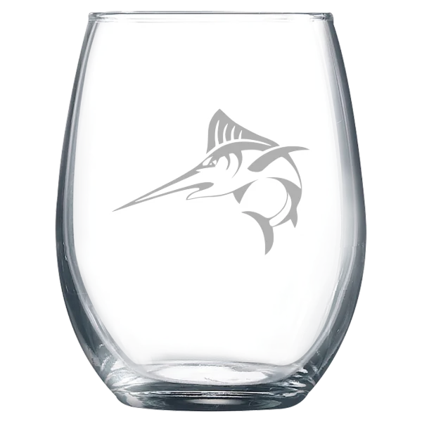 Batten University (Legacy Virginia Wesleyan Mark) Polar Camel 9 oz. Stemless Wine Glass