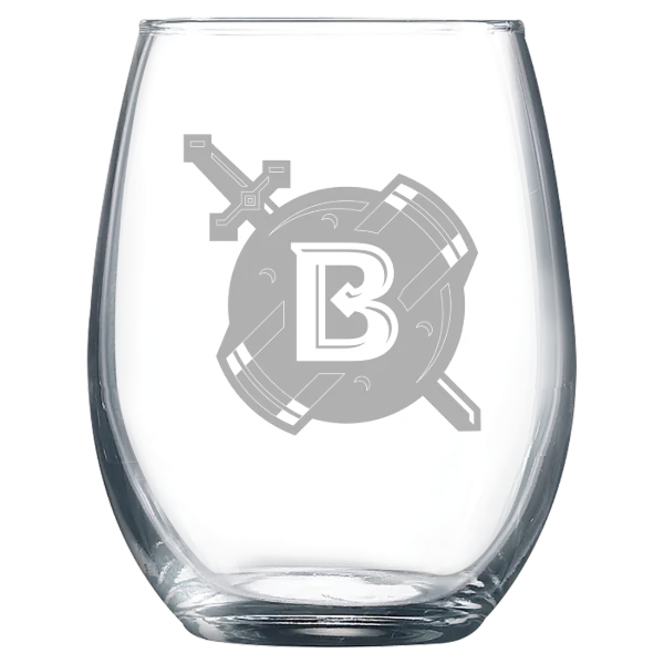 Belhaven University Polar Camel 9 oz. Stemless Wine Glass
