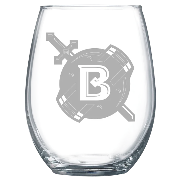 Belhaven University Polar Camel 15 oz. Stemless Wine Glass