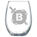 Belhaven University Polar Camel 15 oz. Stemless Wine Glass