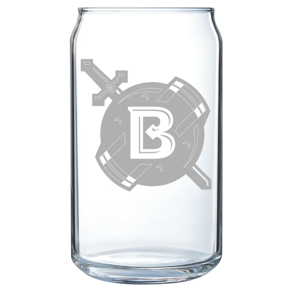 Belhaven University Polar Camel 16 oz. Can Glass