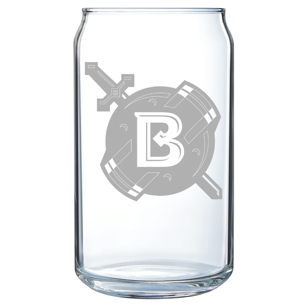 Belhaven University Polar Camel 16 oz. Can Glass
